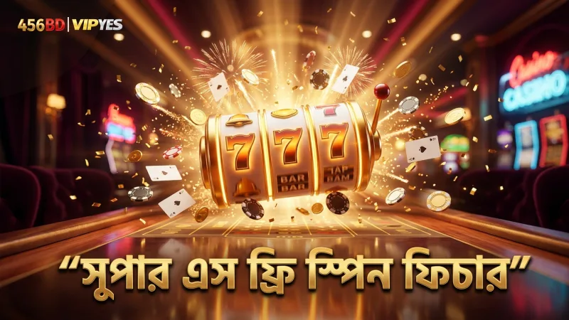 সুপার এস গেমের ফ্রি স্পিন ফিচার এবং রূপান্তর হার